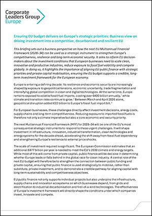 Ensuring EU Budget Delivers on Europe’s Strategic Priorities cover Ensuring EU Budget Delivers on Europe’s Strategic Priorities cover