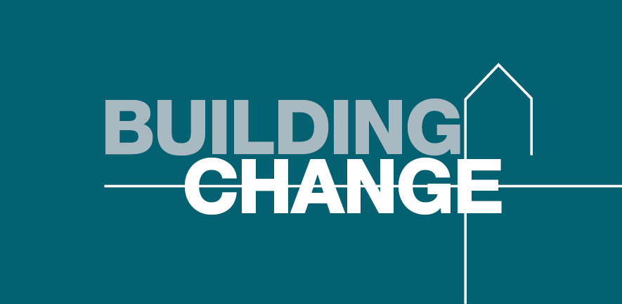 Building change logo