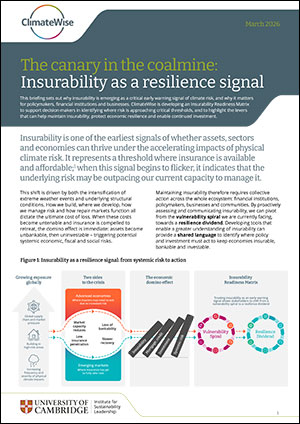 Download The canary in the coalmine: Insurability as a resilience signal