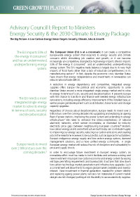 Energy Security and the 203