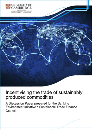 Incentivising the trade of sustainably produced commodities