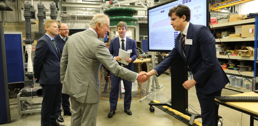 His Majesty The King at the Whittle Laboratory, 9 May 2023