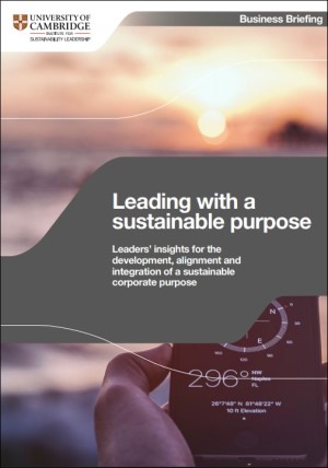 Leading with a sustainable purpose