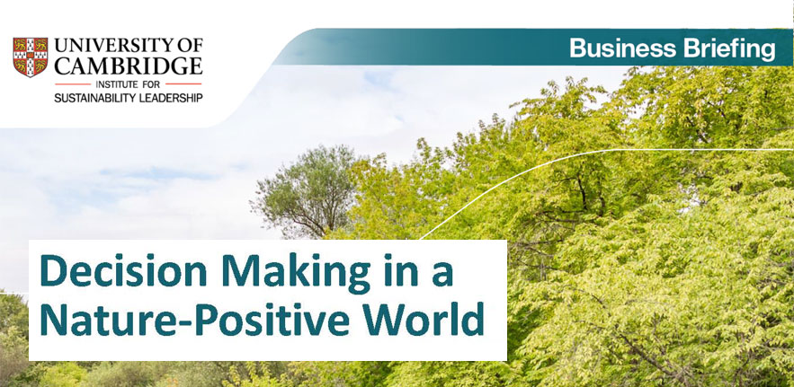 Decision Making in a Nature-Positive World