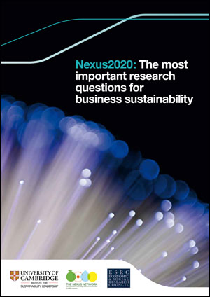  The most important research questions for business sustainability
