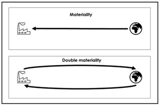 Double materiality diagram