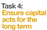  Ensure capital acts for the long term