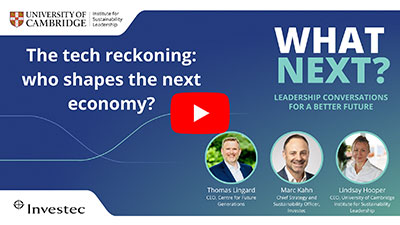 The Tech Reckoning: Who Shapes the Next Economy? with Thomas Lingard
