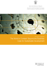  Beyond the Business case for Sustainable Development.  An essay by Jonathon Porritt, Co-Director of The Prince of Wales's Business & Sustainability Programme. 