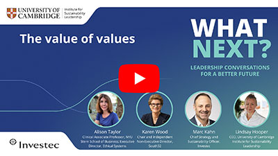 The Value of Values with Alison Taylor and Karen Wood