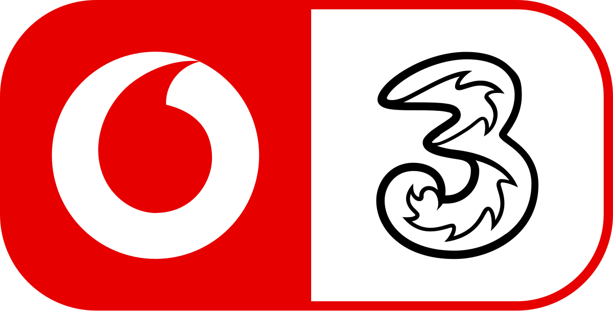 Vodafone Three logo