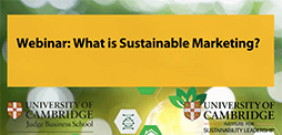 Webinar: What is Sustainable Marketing