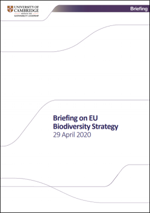 Briefing on EU biodiversity strategy Briefing on EU biodiversity strategy
