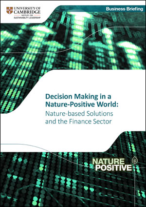 Nature-based Solutions and the Finance Sector Nature-based Solutions and the Finance Sector