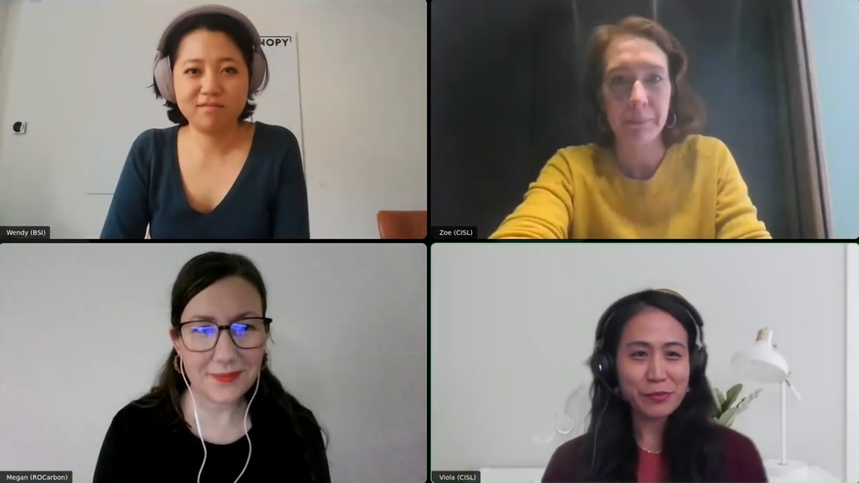 A webinar for the Trust in Sustainability Programme A webinar for the Trust in Sustainability Programme