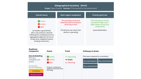 Insurability Readiness Matrix diagram