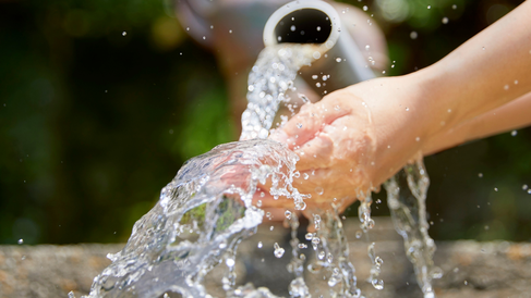 Pouring water