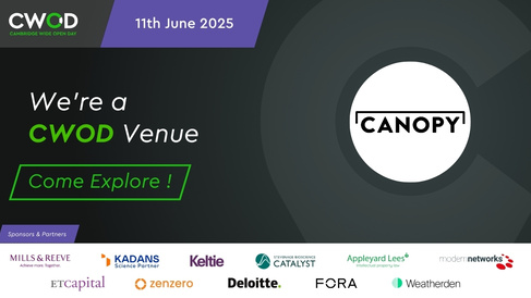Scaling Sustainability Innovation with Canopy as part of Cambridge Wide Open Day