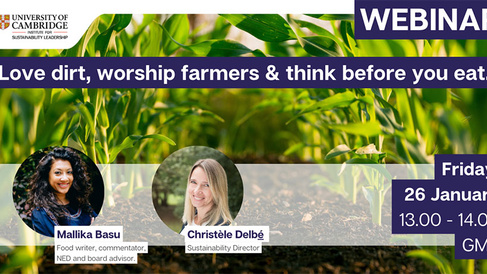 Love dirt, worship farmers and think before you eat. 