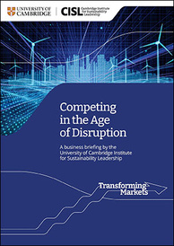 Cover of CISL's report, Competing in the Age of Disruption