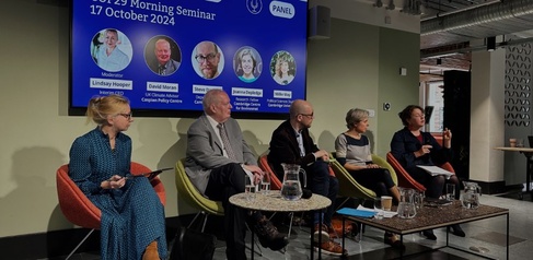 Panel discussion at COP29 seminar at Entopia Building, 17 October 2024
