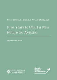 Cover of Five Years to Chart a New Future for Aviation report