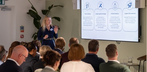 Alice Spencer addresses the 2025 CISL CSO Forum