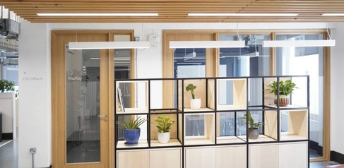 Office furniture inside the Entopia Building - photo by Chris Loades