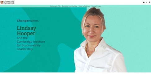 CISL's Lindsay Hooper on University of Cambridge website