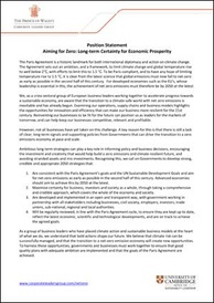 Aiming for Zero CLG Position Statement
