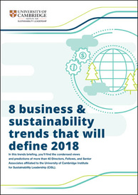 Business and sustainability trends 2018