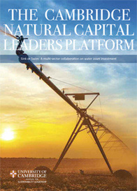 The Natural Capital Sink or Swim Collaboratory follows therecommendations from Innovation through Collaboration 1, Cambridge Institute for Sustainability Leadership's 2013 Sustainable Water Stewardship report.