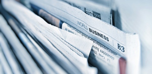 Stack of newspapers