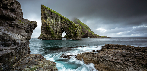 Seashore cliffs