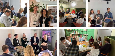 Participants at CISL and The Crown Estate Water Systems hack day, all aiming to improve water systems.