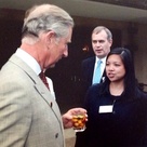 Mei Powell speaking to HRH King Charles III