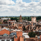 Cambridge City aerial view