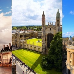 The London Eye in London, Kings College in Cambridge and the Radcliffre Camera from Oxford are all photographed here. 