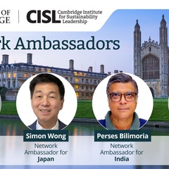 New CISL Network Ambassadors: Khanyi Mlambo, Simon Wong, Perses Bilimoria and Daniel Vaughan