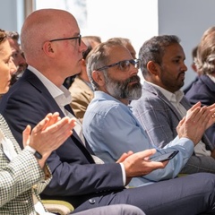 Attendees at CISL's CSO Forum at the Entopia Building, Cambridge