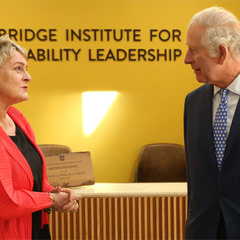 HRH The Prince of Wales visits world-leading collaborative sustainability project