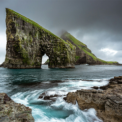 Seashore cliffs