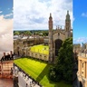 The London Eye in London, Kings College in Cambridge and the Radcliffre Camera from Oxford are all photographed here. 