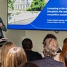 CISL's CSO Forum 2025, with Prof Richard Calland at front on left and Lindsay Hooper on right
