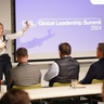CISL's interim CEO, Lindsay Hooper, addresses attendees at the Global Leadership Summit in Cambridge