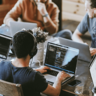 People working at a table