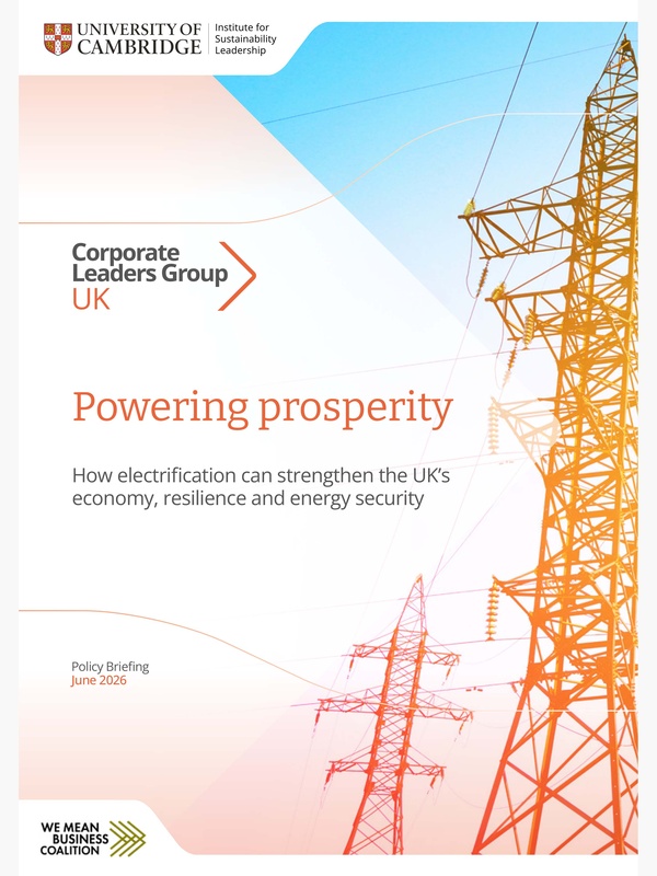 CISL CLG UK Powering Prosperity Online cover