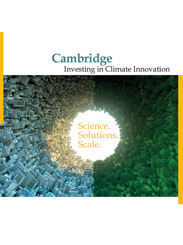 Cambridge climate innovation brochure cover