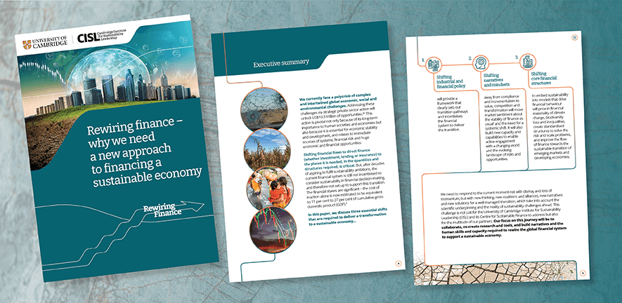 Rewiring finance – a new approach to financing a sustainable economy