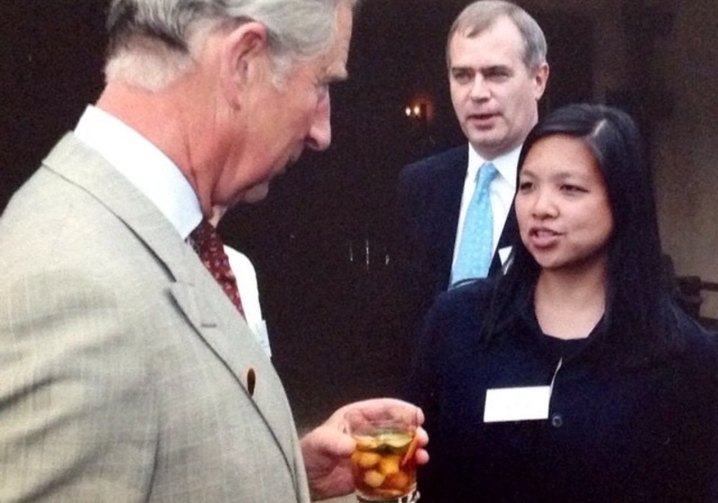 Mei Powell speaking to HRH King Charles III